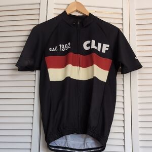 Clif Cycling Jersey in Black, Red, and Cream